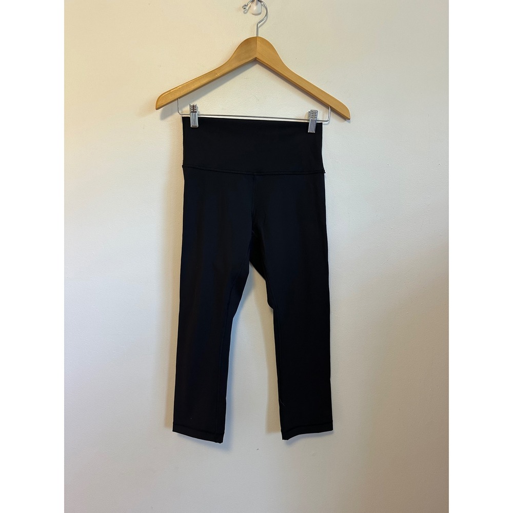 Lululemon Align High Rise Black Cropped Leggings | Size 6